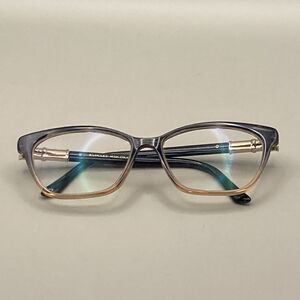 Badgley Mischka Berenice 52 15-135 Eyeglasses Brown Cat Eye FRAMES ONLY